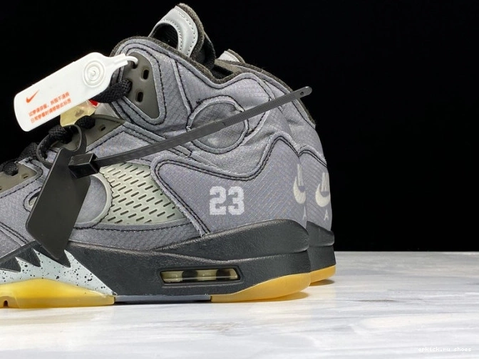Cheap Jordan 5 Off-White CT8480-001 x Black Air 0822